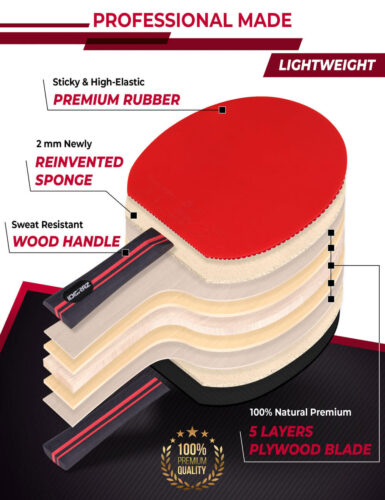 Professional Table Tennis Paddle